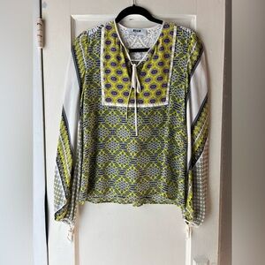 MSGM Silk Peasant Blouse IT 42 or US 6